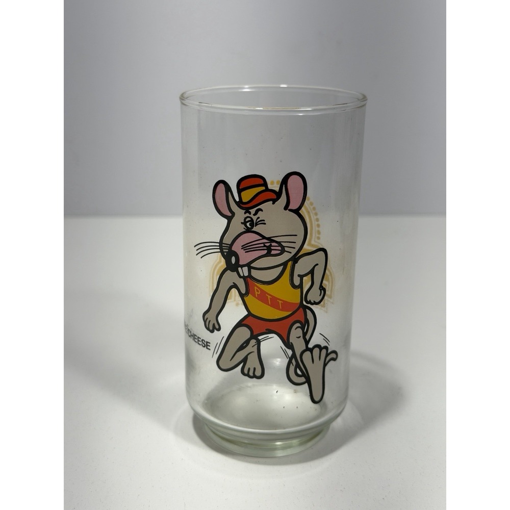 Rare Pizza Time Theatre Chuck E. Cheese '6 Inch Glass